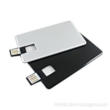 Secure Credit Card USB Flash 2.0, Made of Green ABS Plastic, Customized Logo Printed, Files Loaded